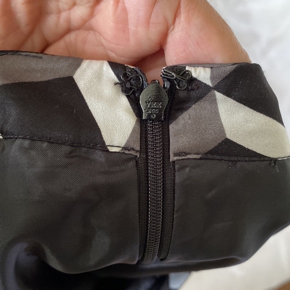 “Halogen” geometric, 3 D’s cubes, pleats 6P petite short skirt - Picture 11 of 17